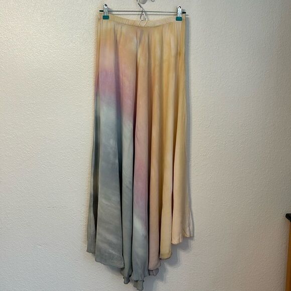 Brightly Twisted Pastel Rainbow Tie Dye Maxi Skirt Small - Picture 1 of 5
